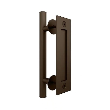 Quiet Glide Bronze Ladder Handle and Recessed Door Pull Hardware Set NT.1499.02.07